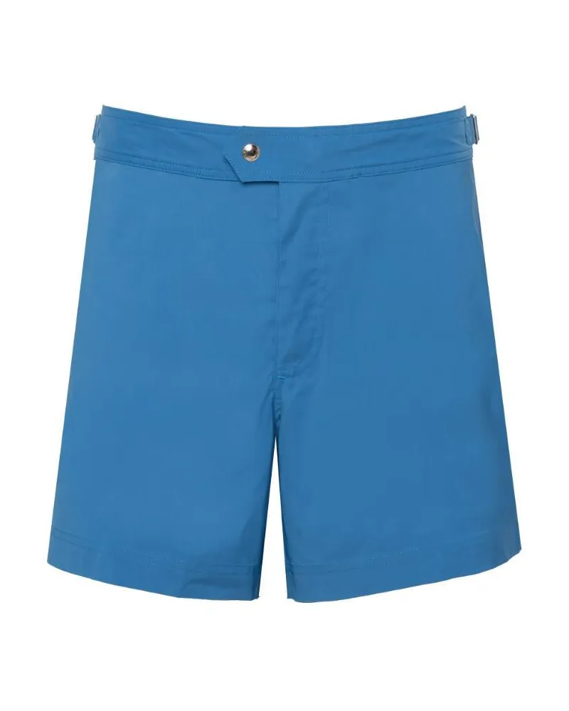 Tom Ford Men's Swimsuit Blue Polyester Suits Blue