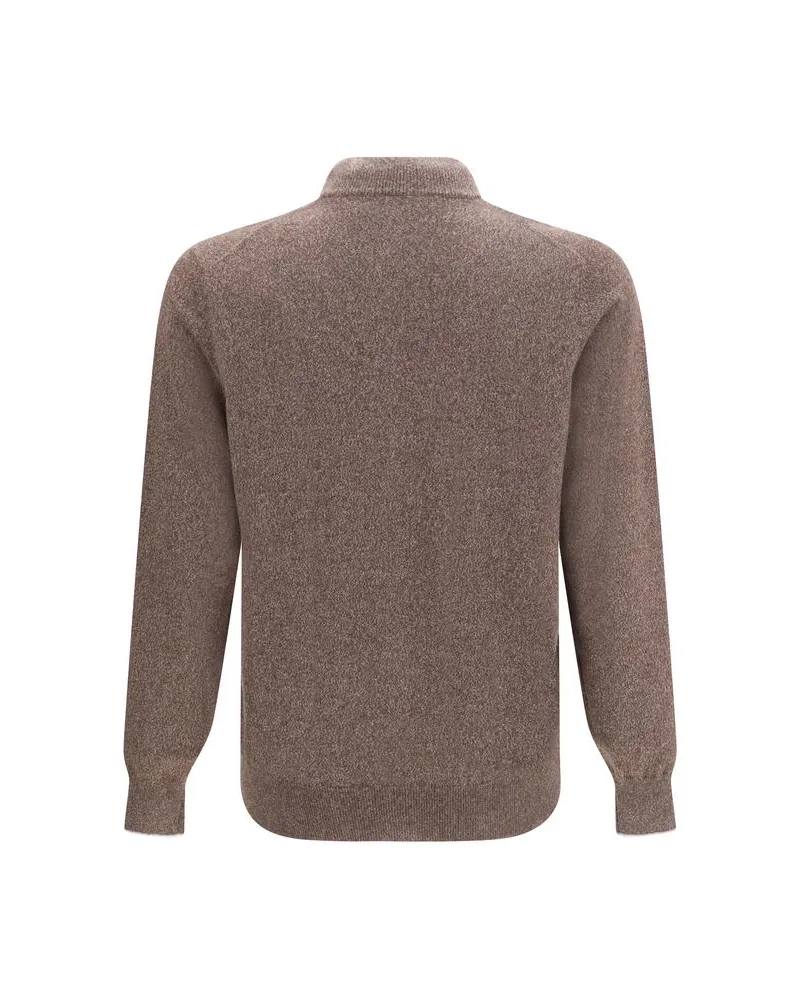 Brunello Cucinelli Men's Brown Cashmere Cardigan Clothing Brown
