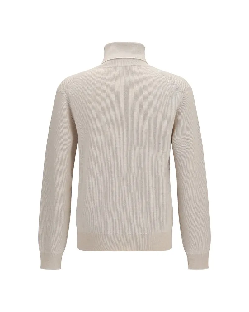 Brioni Men's Beige Cashmere Turtleneck Clothing Beige