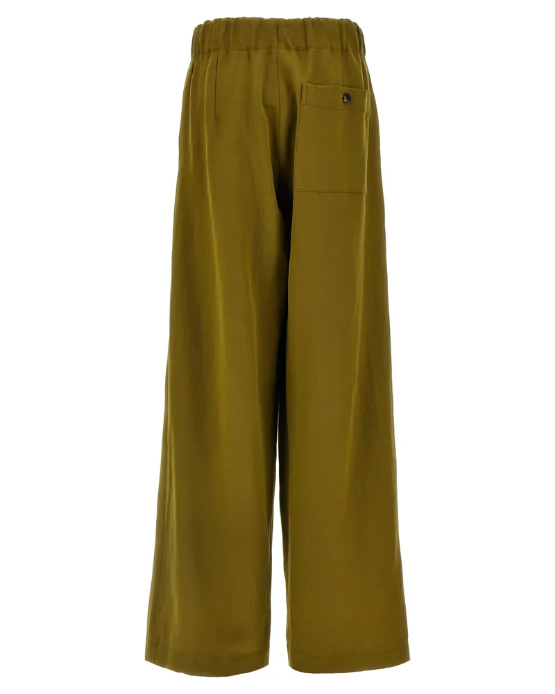 Dries van Noten Pila Trousers — Olive Olive