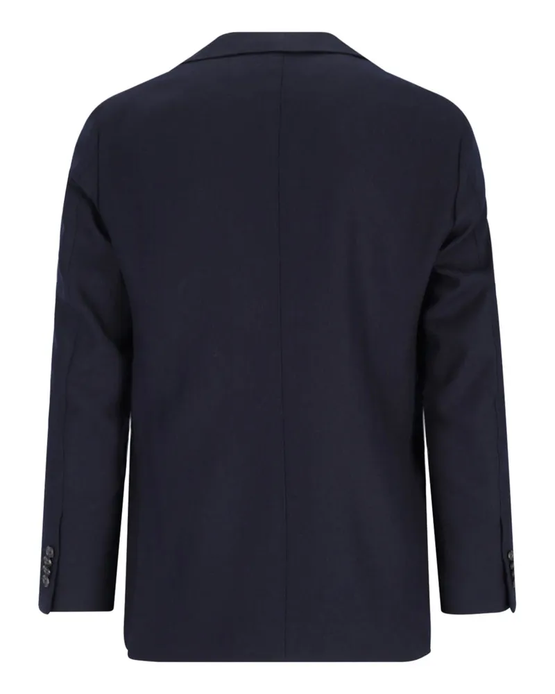 Caruso Men's Jackets Blue Wool Navy