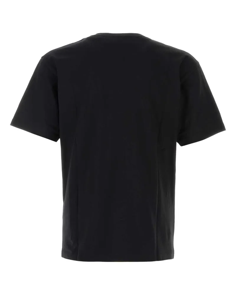 Valentino Garavani Men's Black Cotton T-Shirt Nerorosso Exterior Black