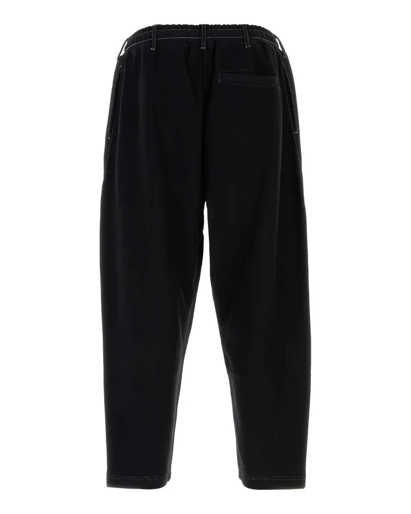 Moschino Men's Black Cotton Joggers Fantasianero Exterior: Pantaloni Trousers Black
