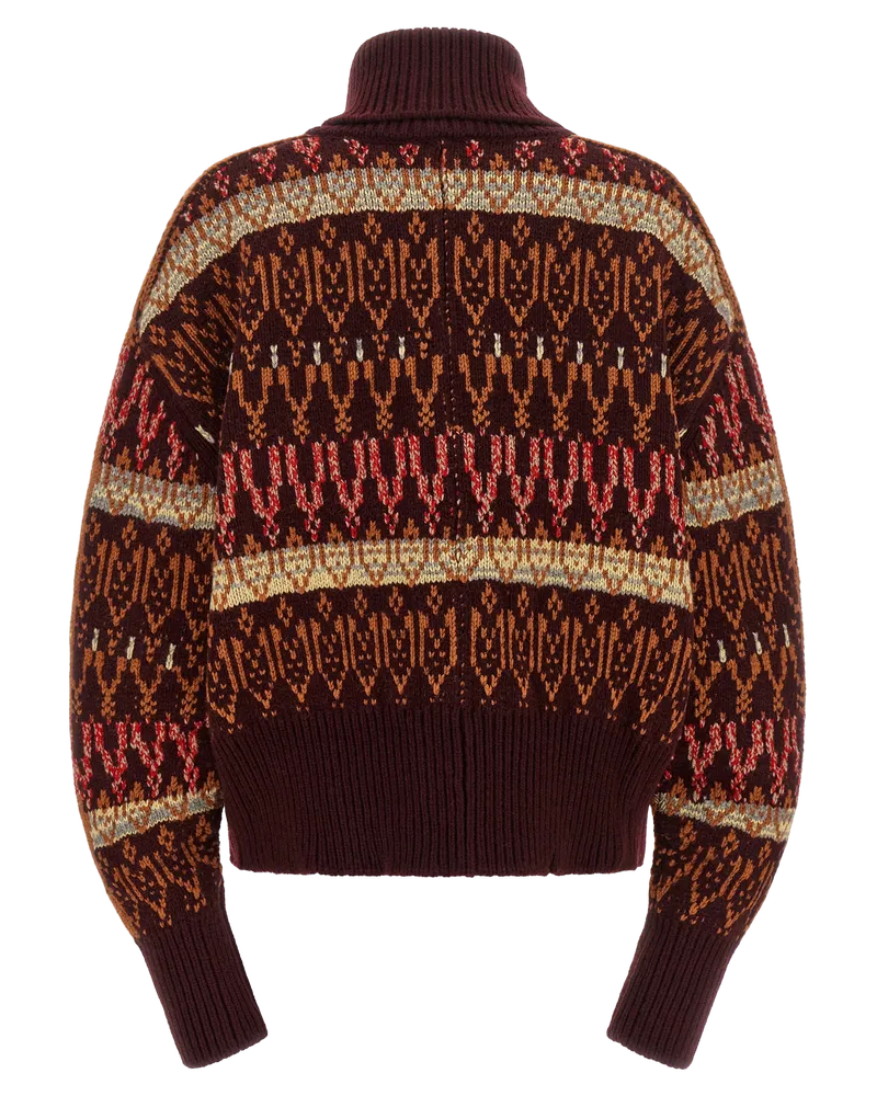 Dries van Noten Teda Cardigan — Burgundy Burgundy