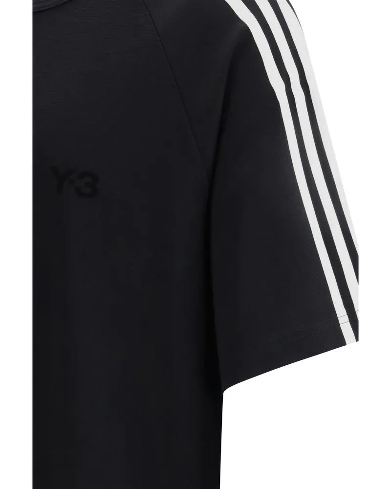 adidas Men Short-Sleeve T-Shirt 3 Stripes Black Lyocell T-Shirts And Polos Black