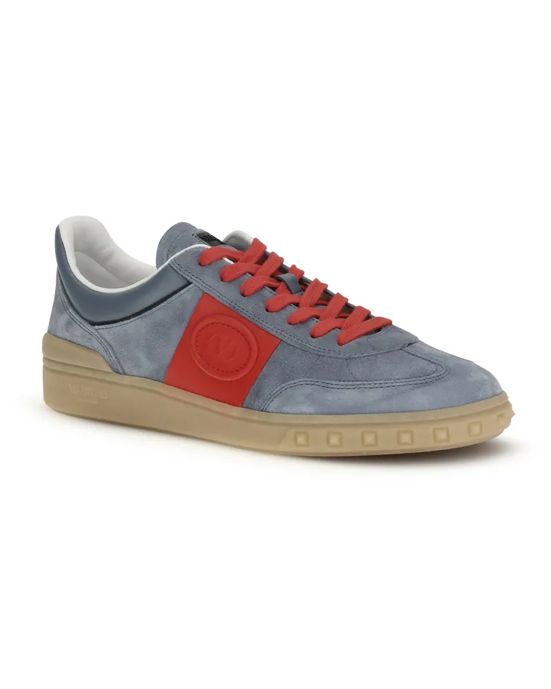 Valentino Garavani Men's Upvillage Sneakers Grey-Coral Red-Nero-Grey-Nero-Ambra Red/nero-grey/nero/ambra Grey-coral