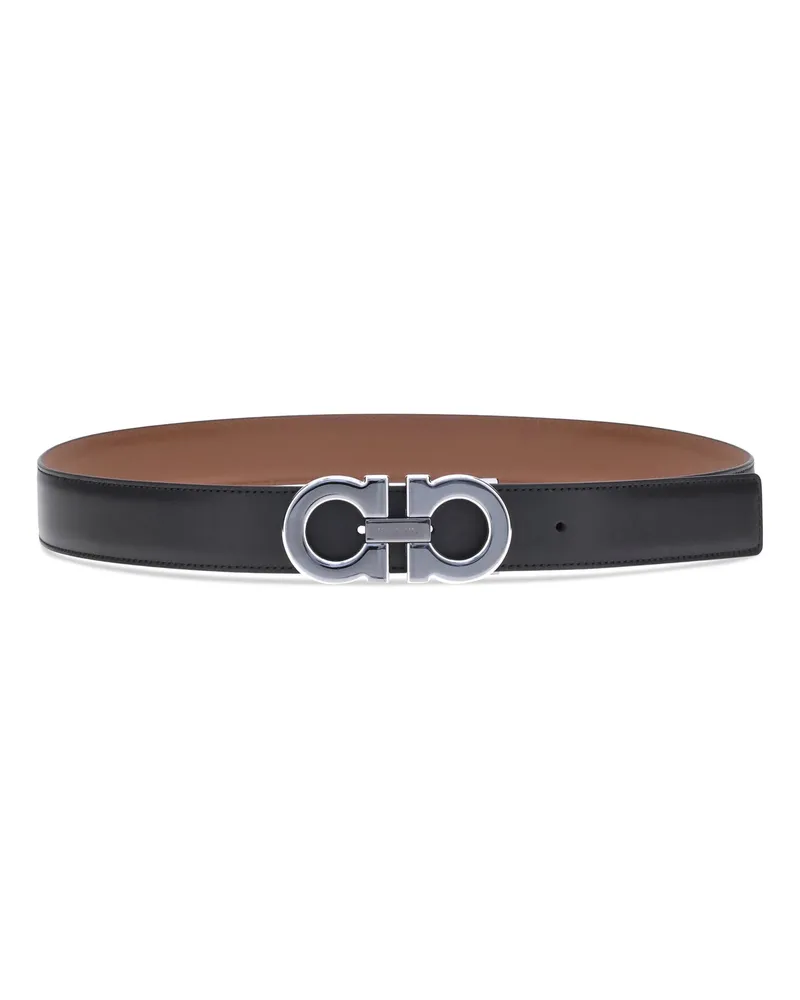 Ferragamo Gancini Belt — Black Black