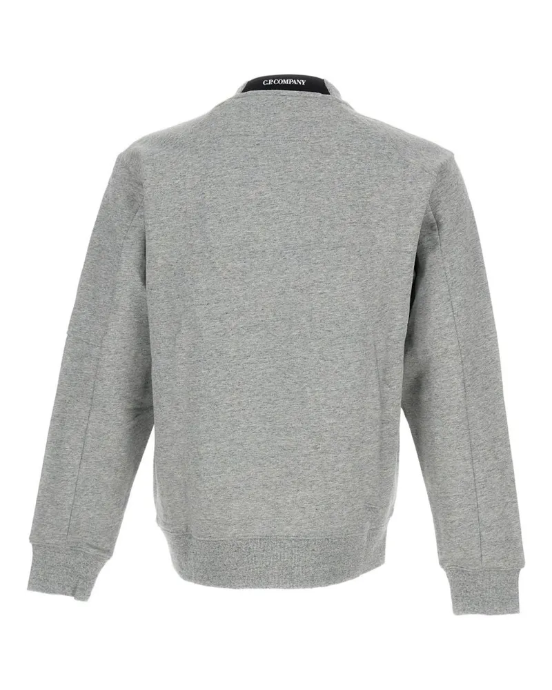 C.P. Company Logo Lens Pocket Cotton Sweatshirt — Grey Grey