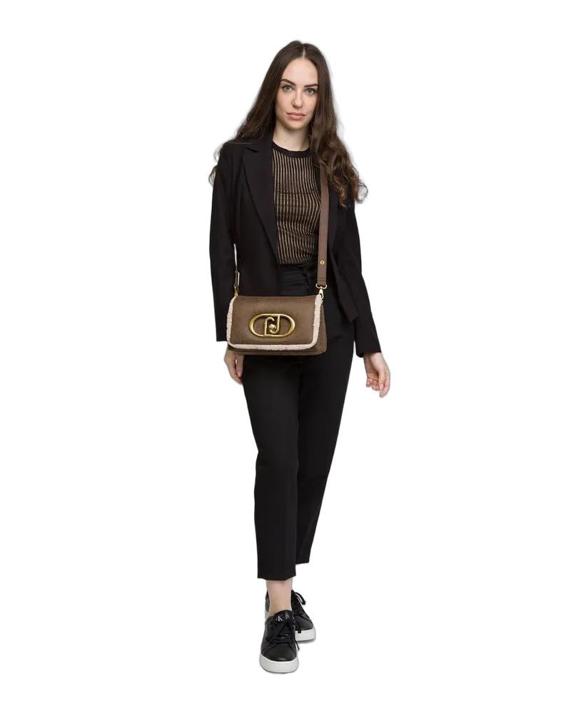 Liu Jo Women's Shoulder Bag Mocha Polyurethane Ethyl Acrylate Shoulder-bags Brown