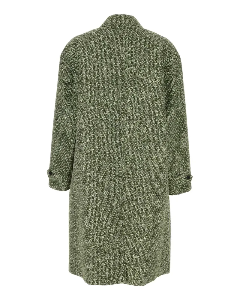 Gucci Men's Printed Poplin Coat Greenwhitemc Exterior: Polyester Cappotti Green