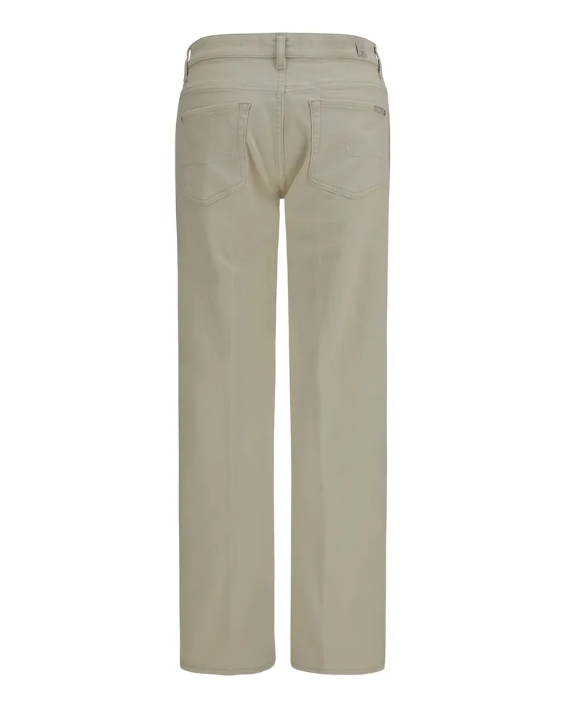 7 for all mankind Women's Jeans Calie Straight Moondust General Cotton Beige