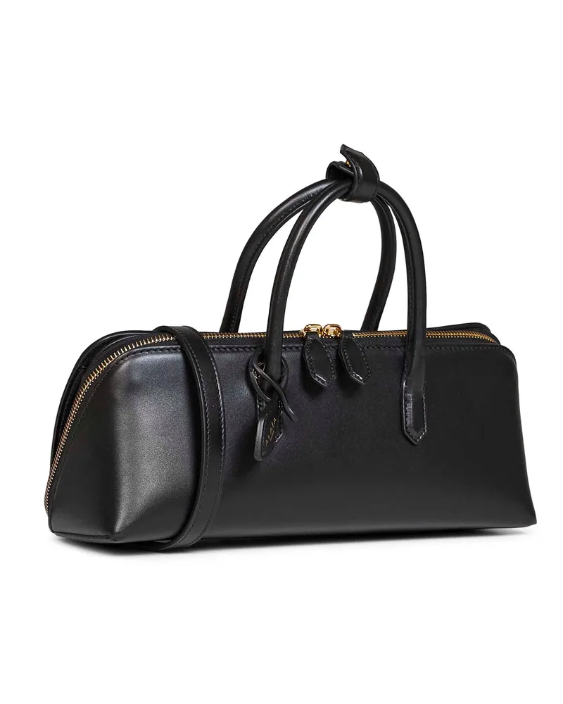 Alaïa Women's Handbag Delta Black Calf Leather Handbags Hand Bags Black