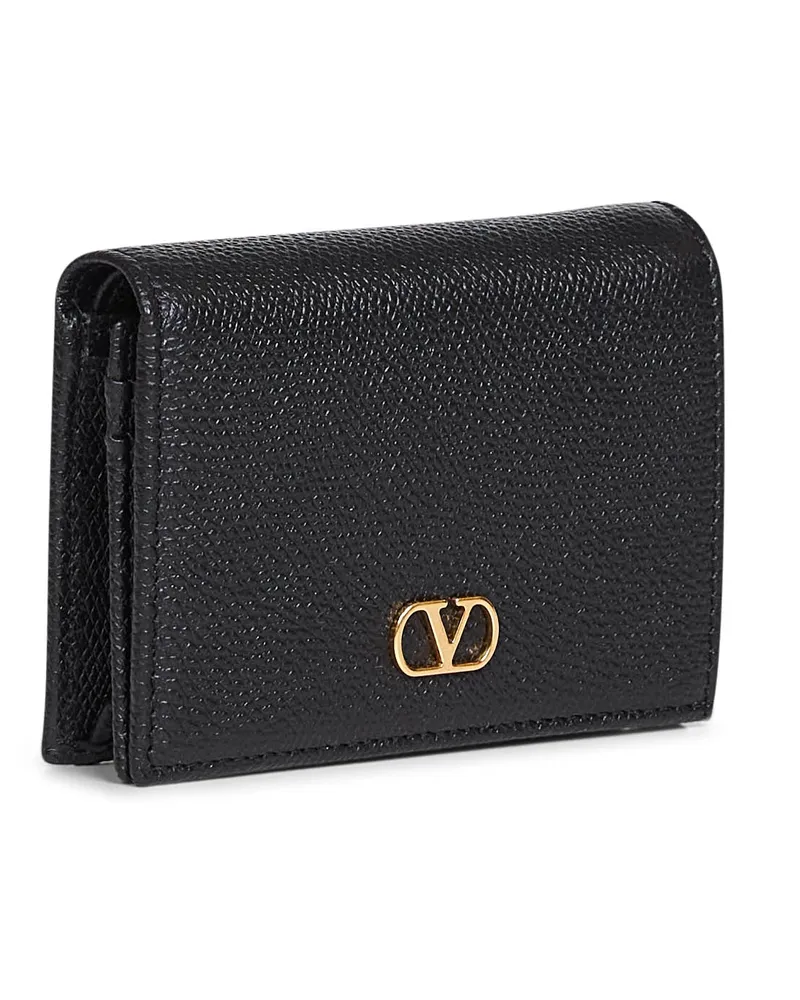 Valentino Garavani Women's Wallet Vlogo Signature Black Calf Leather & Purses Black