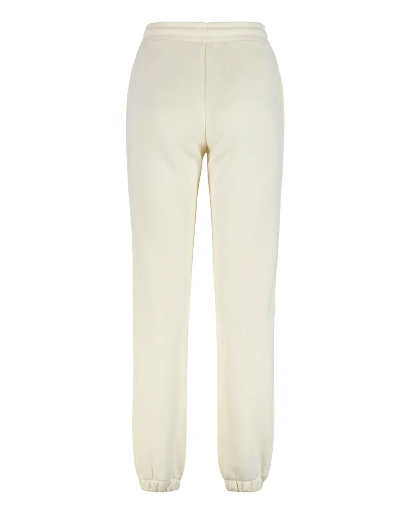 Moncler Women White Cotton Track Pants White