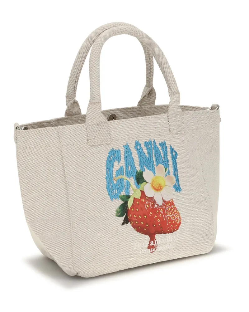 Ganni Women's Shoulder Bag Easy Sunlight Polyester Beige