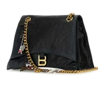 Crush Chain Shoulder Bag — Black