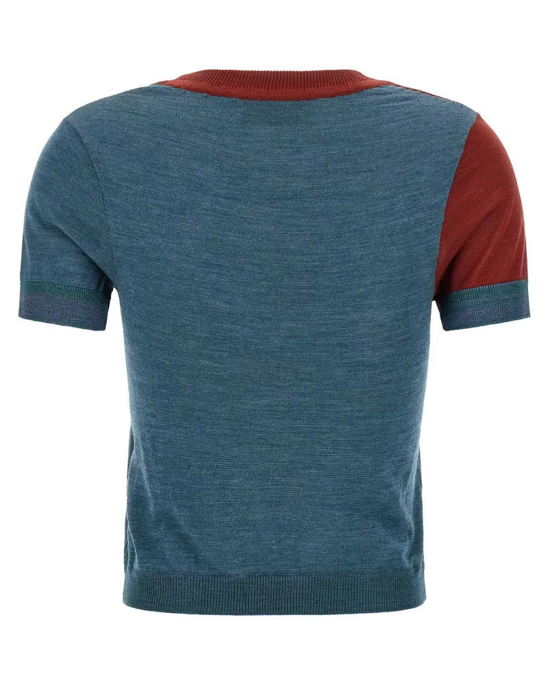 Vivienne Westwood Argyle Jacquard Sweater — Teal Teal