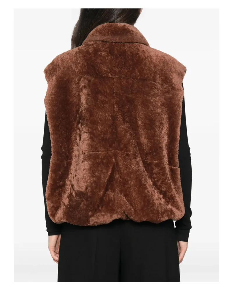 Simonetta Ravizza Cuoio Gilet — Brown Brown