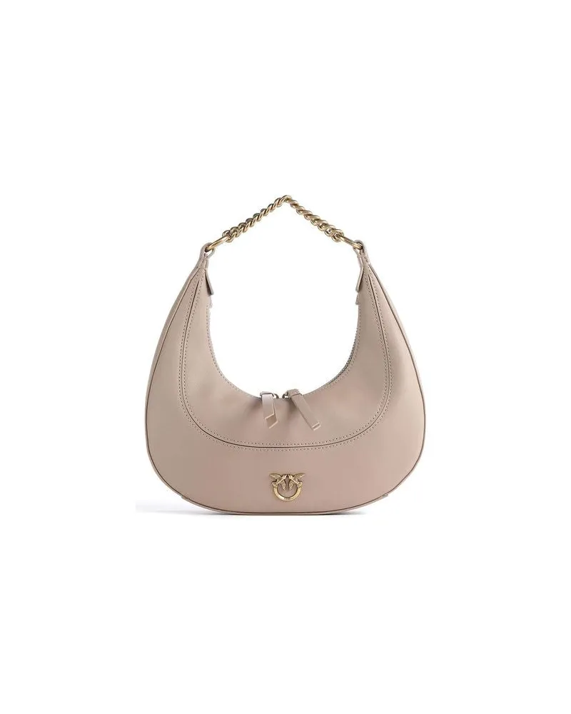Pinko Women's Shoulder Bag Ginger Biscuit Sheep Leather | Cow - Shoulder-Bags Beige