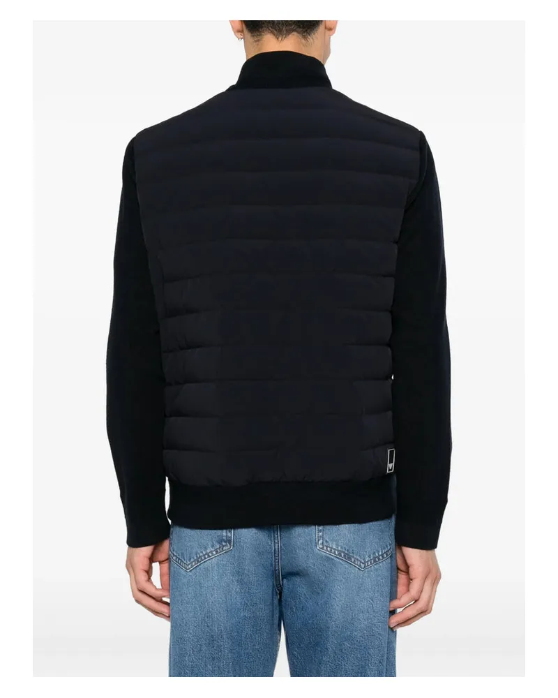 Emporio Armani Padded Hybrid Down Jacket — Blue Blue
