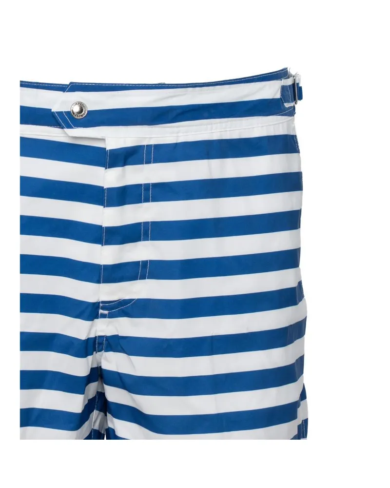 Tom Ford Men's Swimsuit White Polyester Suits Blue