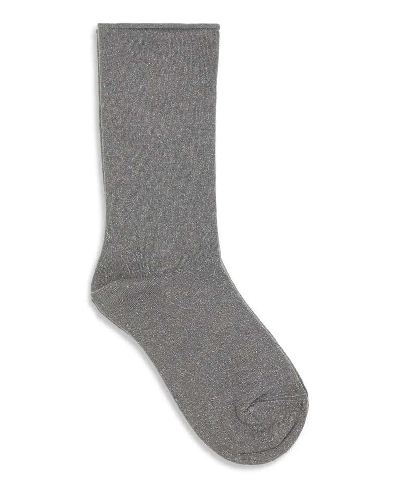 Brunello Cucinelli Women Cashmere Socks Grigio Medio Gray