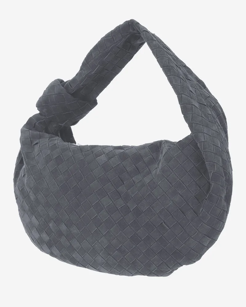 Bottega Veneta Women's Handbag Jodie Grey Lambskin Leather Handbags Hand Bags Gray