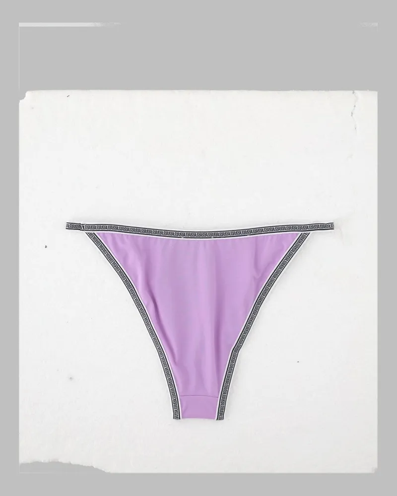 Versace Greca Bikini Briefs — Pink Pink