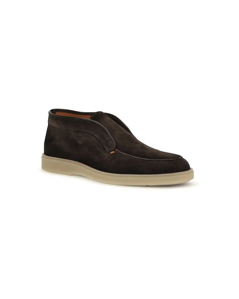 Santoni Digits Loafer — Brown Brown