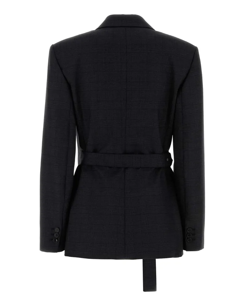 Loewe Women's Embroidered Wool Blazer Darkgrey Giacche E Gilet Jacket Gray