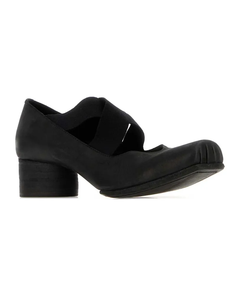 Uma Wang Women's Black Leather Pumps Tomaiacfsuolacf Ballerine Flat Shoes Black