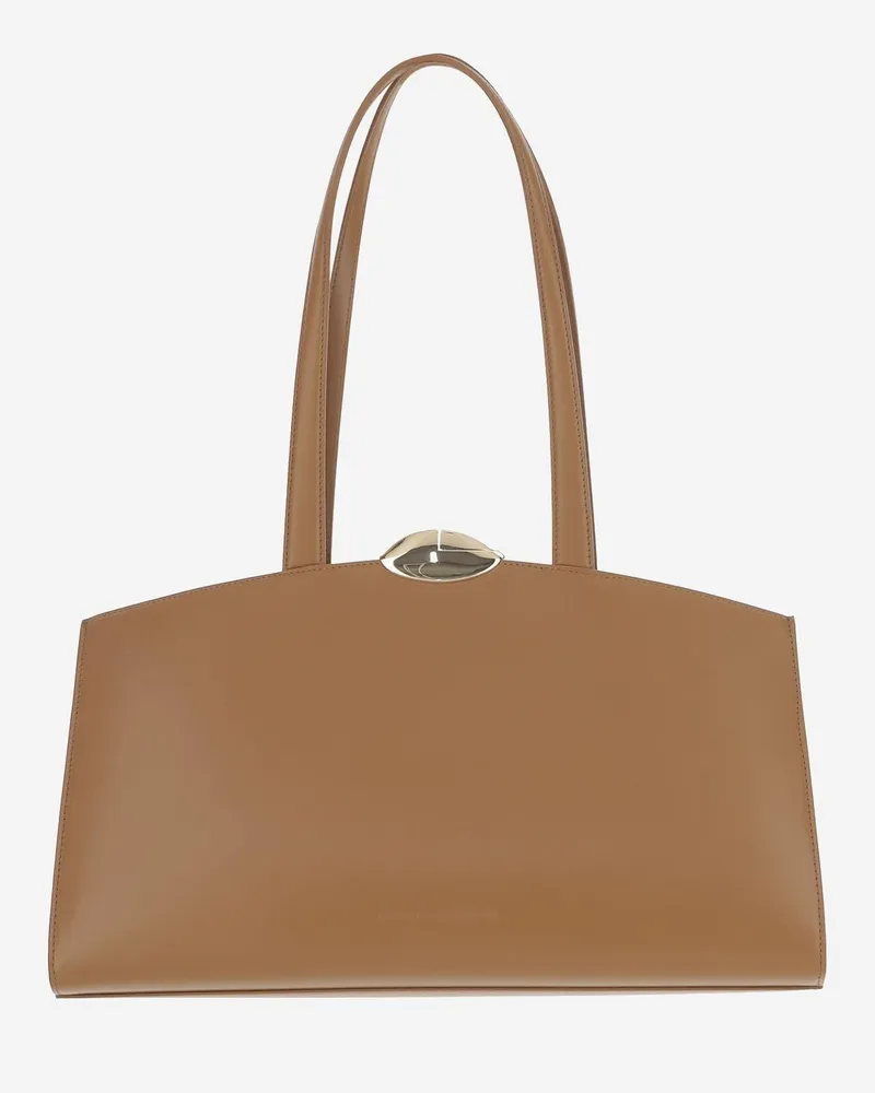 Benedetta Bruzziches Women's Serena Leather Bag Light Brown Shoulder Brown