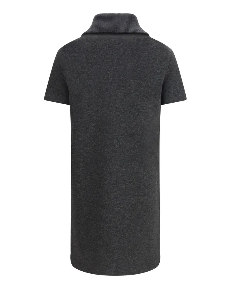 Gucci Women Double Gg Dress Dark Grey Cotton Gray