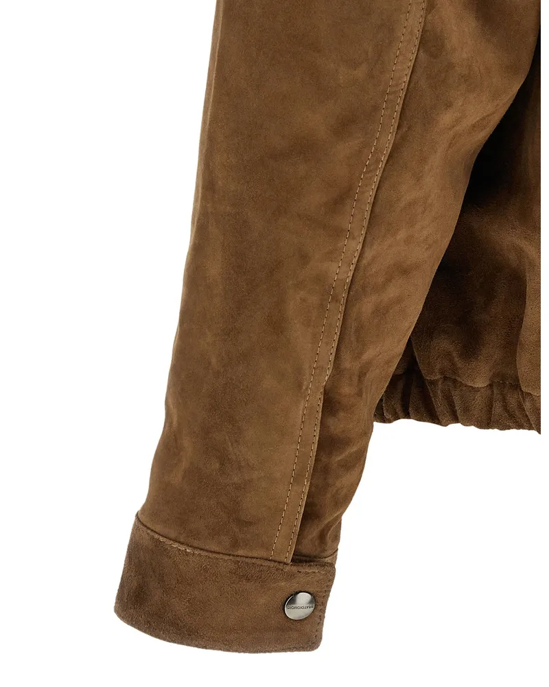 Giorgio Brato Suede Jacket — Brown Brown