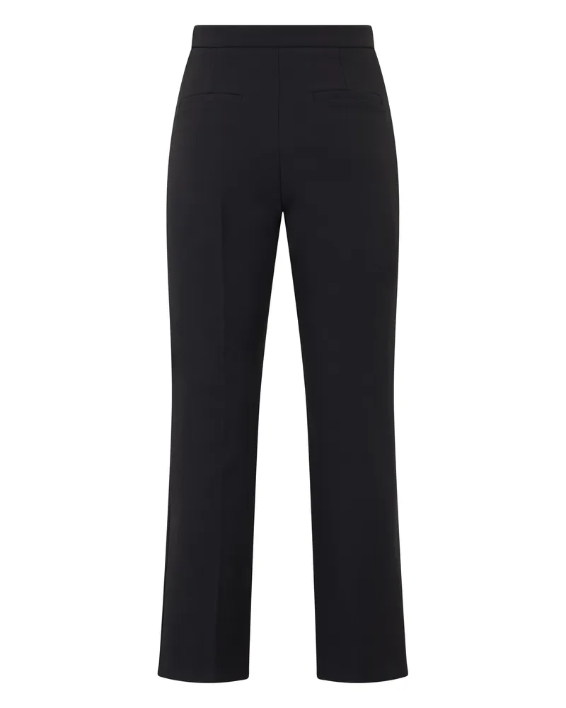 Elisabetta Franchi Women's Straight-Leg Trousers Black Polyester Straight Black