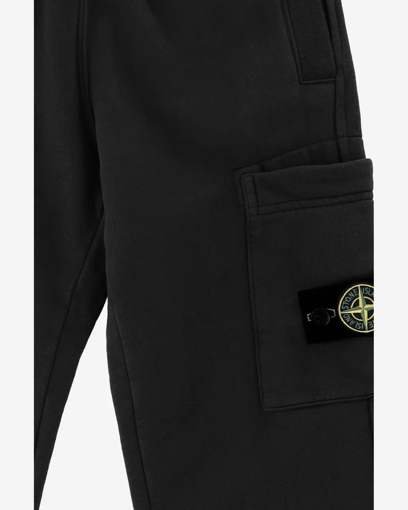 Stone Island Boys' Cotton Trousers Black Black
