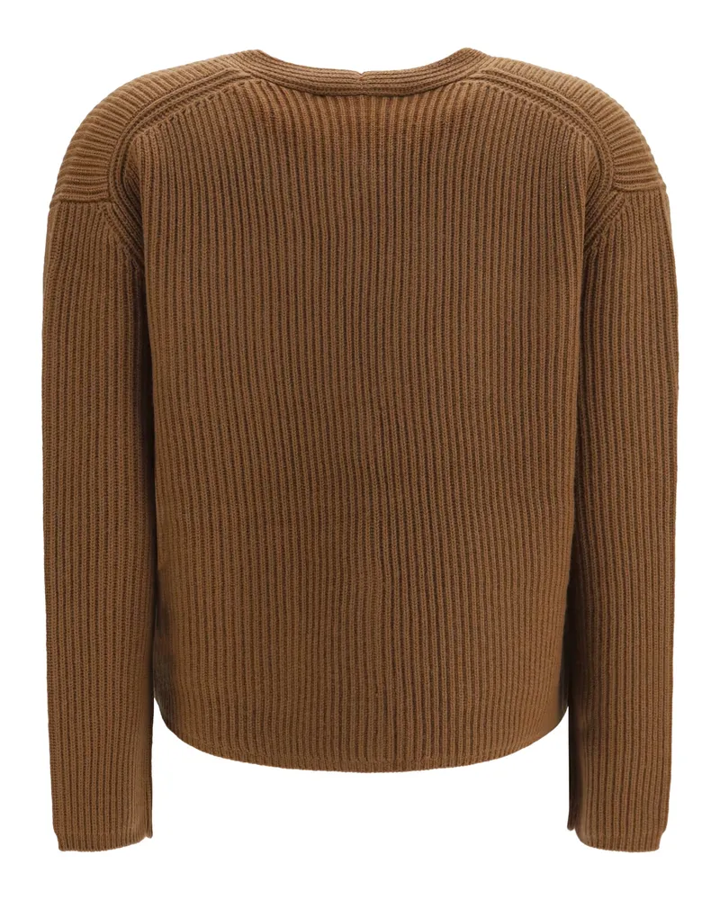 Max Mara Filtro Cardigan — Brown Brown