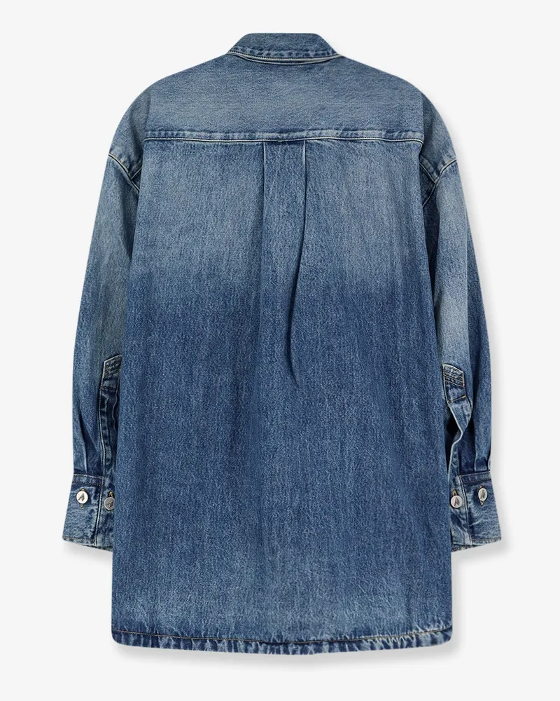 ATTICO Women's Shirt Bomber Denim Blue Cotton Blue