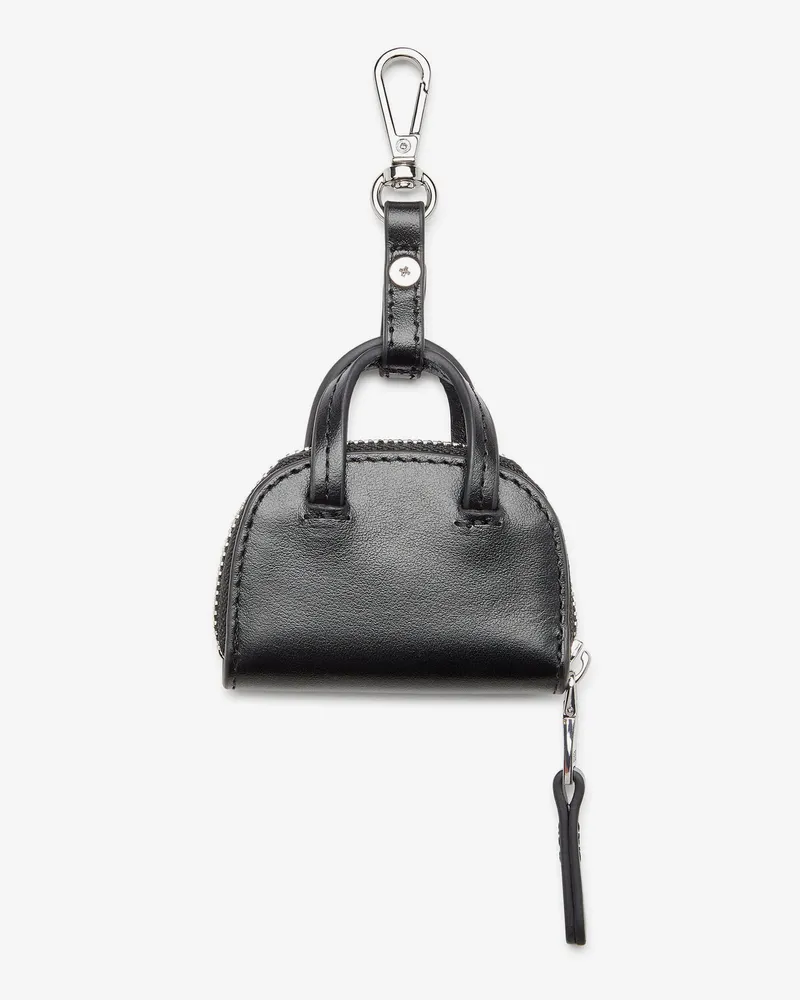 Diesel Women's Pvc Dome Charm Keychain Black Polyurethane Hair Accessories Black