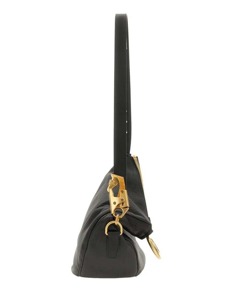 Burberry Women's Bag Knight Black Leather Shoulder Black