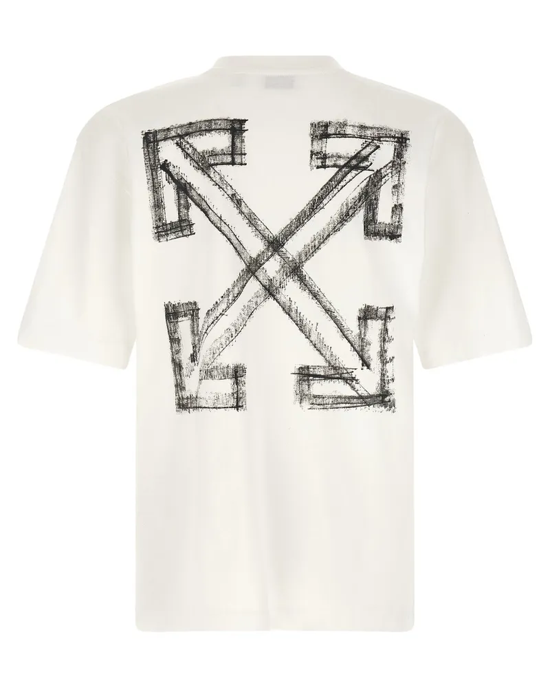 OFF-WHITE Graphic-Print Cotton T-shirt — White White