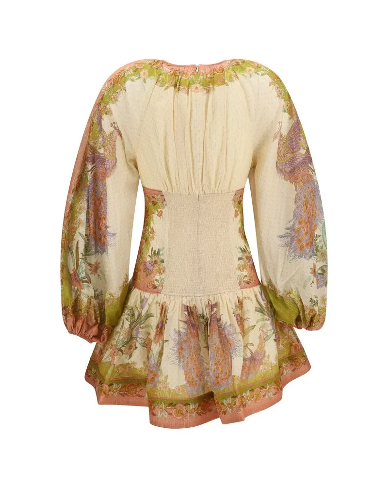 Zimmermann Women's Multicolor Cotton Casual Dress Multicolor