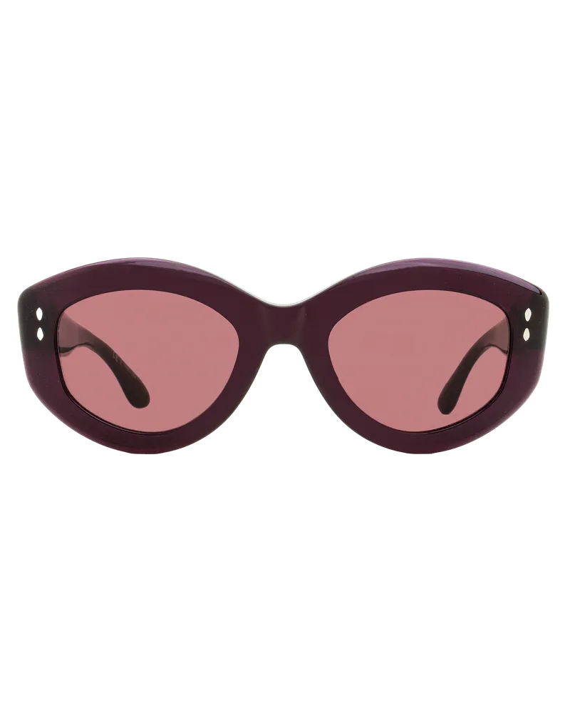 Isabel Marant Women's Oval Sunglasses Im0105gs 0t7u1 Plum 52mm Plastic (acetate Purple