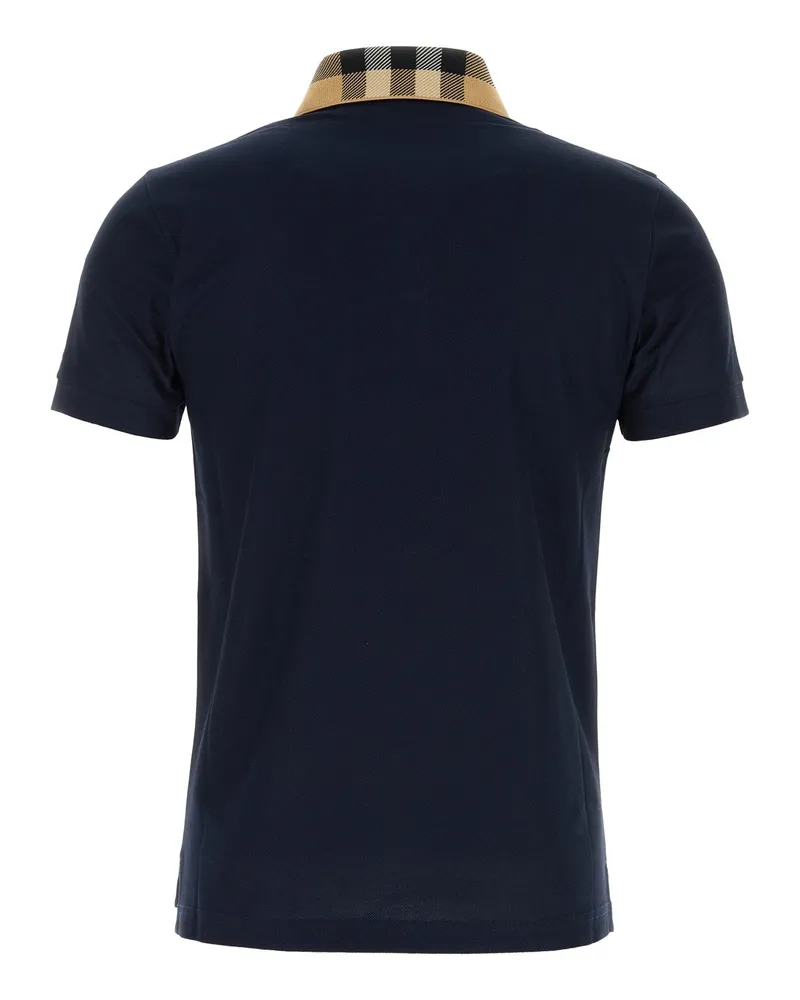 Burberry Men's Cody Polo Shirt Navy Cotton Navy