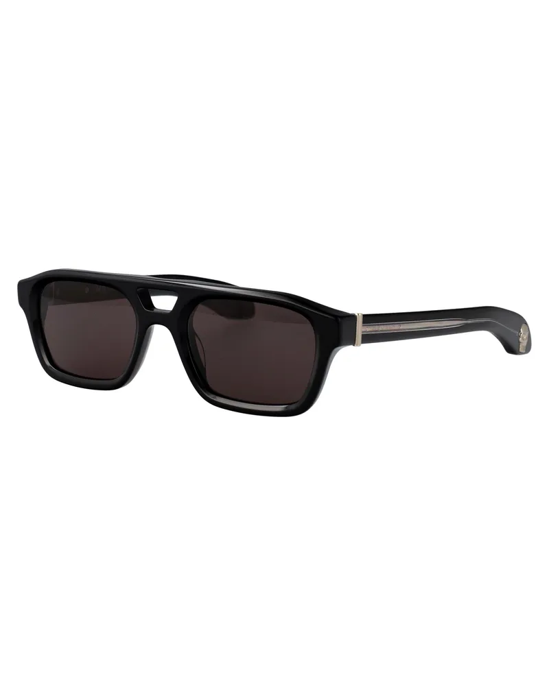 Alexander McQueen Men's Sunglasses Am0505s Black-Grey Acetate Black-Black-Grey Black/black/grey Black