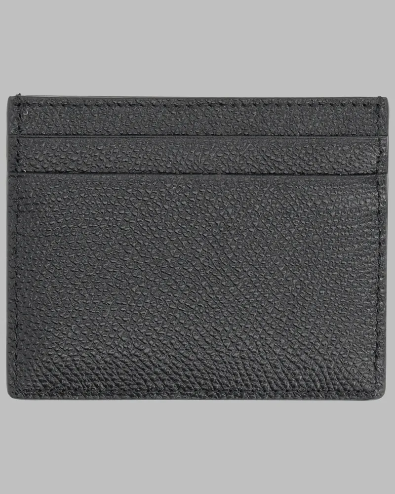 Valentino Garavani VLogo Signature Leather Card Case — Black Black