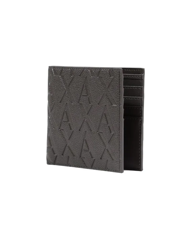Armani Exchange Embossed Logo Wallet — Brown Brown
