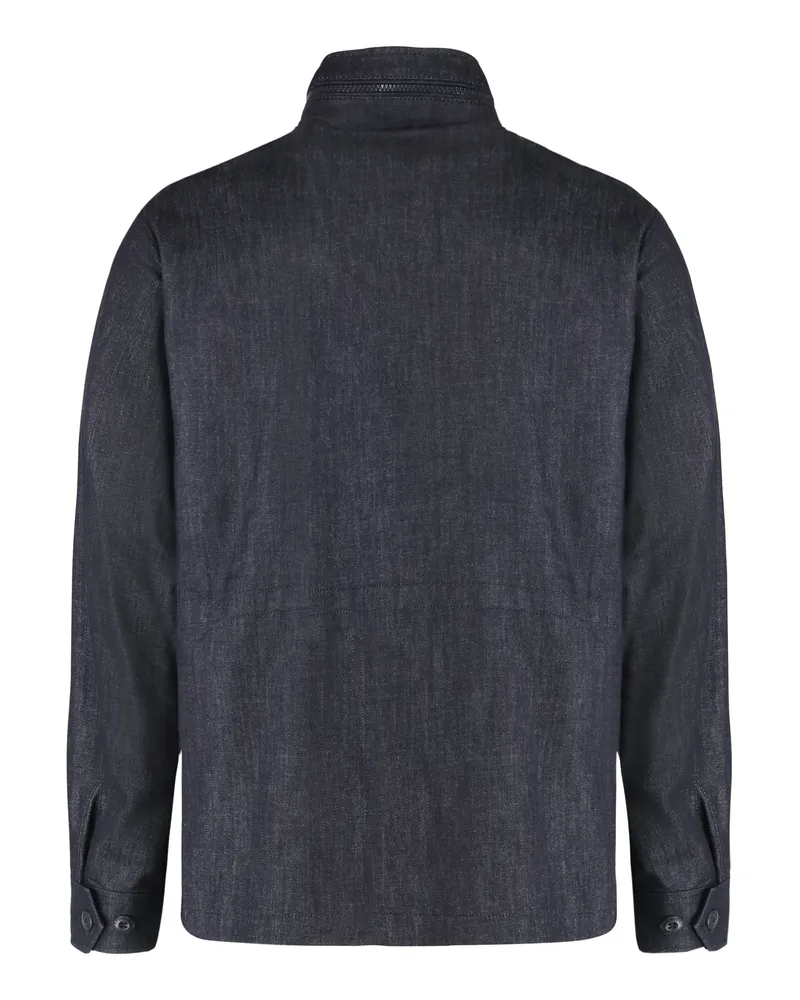Moncler Men's Chesery Denim Jacket Cotton Navy