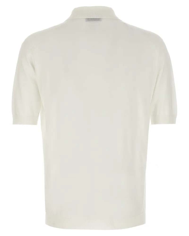 John Smedley Polo Shirt — Cream Cream