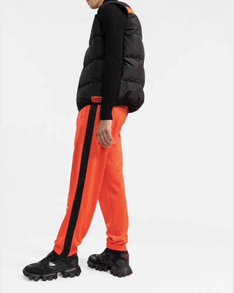 Heron Preston Men Ctnmb Logo Trackpants Orange Clothing > Pants Orange